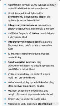 Kávovar Beko - nový - 3