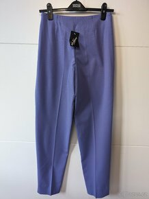 NOVÉ Dámské světle modré společenské kalhoty - 3