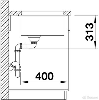 Dřez BLANCO SUBLINE 320-U silgranit - 3