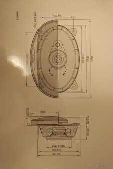 Prodám autoreproduktory InPhase SXT6435 6x4" 3-way Slimline - 3