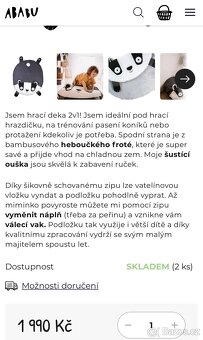 Sedací vak, hrací deka - Ababu-jezevec - 3