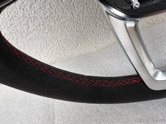 Audi sportovy volant alcantara cerveny 8Y RS3 RSQ3 RS4 RS5 - 3