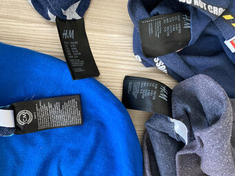 4x bavlněná čepice 1x kukla (H&M, Tchibo), v. 110/128 - 3