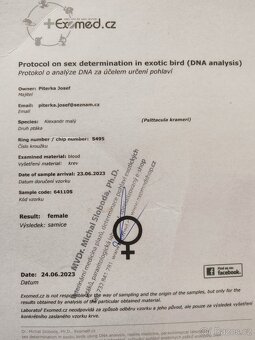 Prodám Alexandra malého s klecí - 3