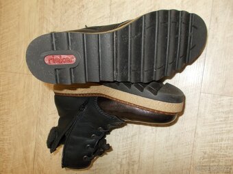 KRASNÉ ZMNÍ KOTNÍKOVE BOTY ZN RIEKER - 3