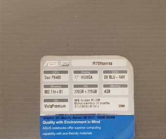 Veľký 17´´Notebook ASUS M70Vr - 3