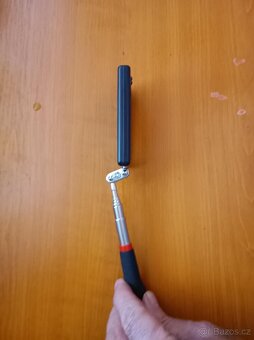 Sklopné zrcátko na teleskopické tyčce s osvětlením - 3
