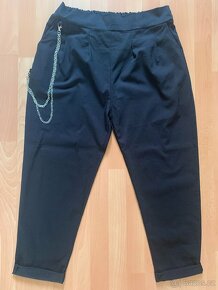 Plátěné kalhoty s řetízkem 46 - 3