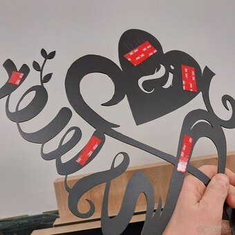 Plechový obraz na stěnu - Love is the answer - 3