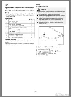Koberce w447 Mercedes Original - 3
