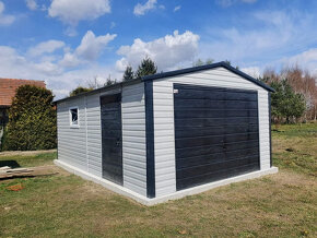 Moderná plechová garáž 4x6m - 3