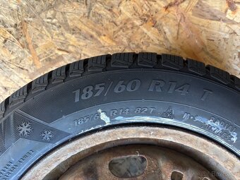 🛞 Prodám plechová kola s novĂ˝mi zimnĂmi pneu 185/60 R14 - 3