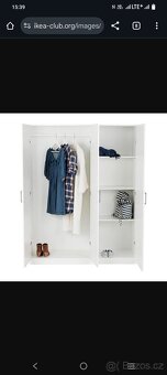 Bílá skříň - IKEA Dombas - 3