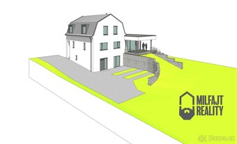 Prodej stavebního pozemku s projektem na RD 1 036 m², Nové M - 3