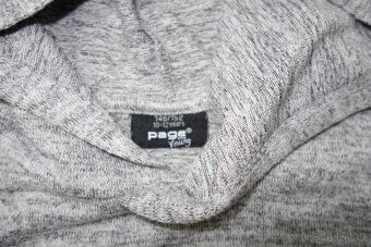 Dívčí šedá mikina s kapucí a flitry vel.146/152 - 3