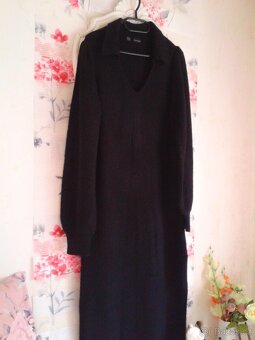 Teplé pletené midi šaty 38/42 - 3