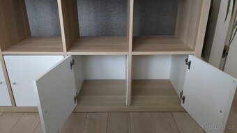 Policové díky IKEA KALLAX vz. bíle moř. dub s vložkami - 3