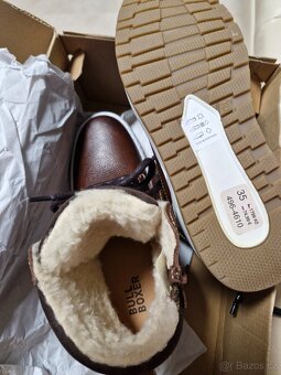 Nové kožené zimní boty Bullboxer 35 - 3