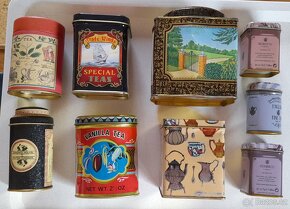 Plechové dózy od čajů - 3