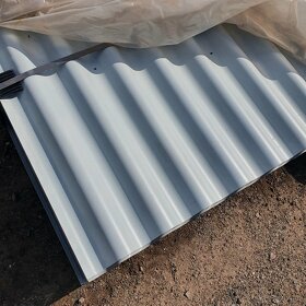 NOVÝ vlnitý plech pozink i lak / barva, oblá vlna 30 mm - 3