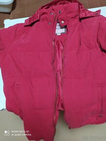 Pánská péřová bunda vel. XL, červená - 3