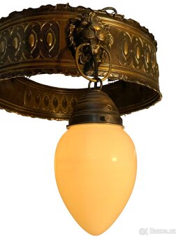 Starožitný stropní lustr - secese - 3