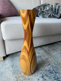 Dřevěná váza 51cm - 3