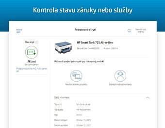 HP Smart Tank Wireless 725 All-in-One NOVÁ - 3