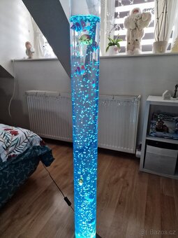 Bublinková lampa trubice s rybyčkami - 3