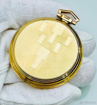 NÁDHERNÉ PÁNSKÉ ART DECO KAPESNÍ HODINKY OMEGA - FUNKČNÍ - 3