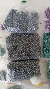 Plastové voskové perly, pr. 5 mm, 3 barvy, 530 g - 3