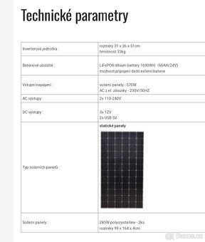 Fotovoltaická elektrárna, 2xpanel +baterie - 3
