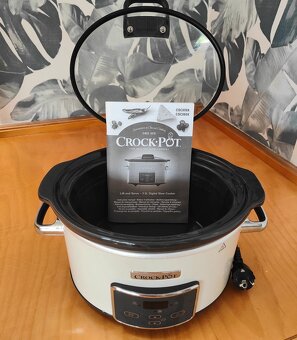 Pomalý hrnec Crockpot 3,5l smetanová/chrom - 3