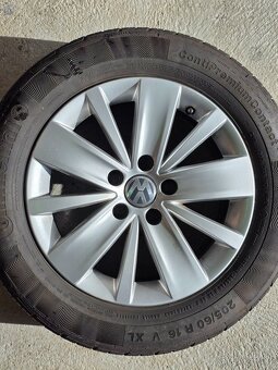 4x Alu Kola VW 16" s letní Pneu 205/60 - 3