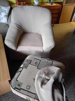 Strečové potahy na rohovou sedací soupravu - 3