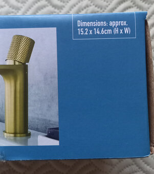 Umyvadlová baterie - zlatá - nová - 3