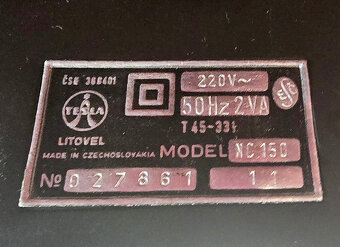 GRAMOFON TESLA NC-150 - 3