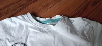 Světlé modré tričko oceán kr. rukáv vel. 98 - 3