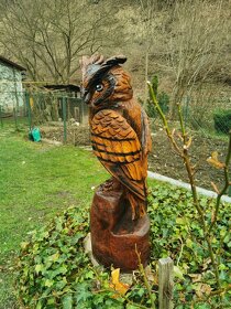 Dřevěná socha - sova - 3