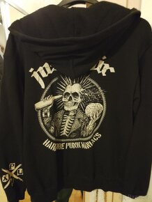 Punk mikina s kapucì - nenošená velikost neseděla - 3