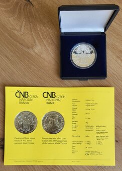 Stříbrná mince ČNB Marie Terezie Proof r.2017 - 3