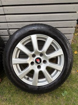 Zimní Alu kola S-line R16 5x112 s pneu Continental 205/55 - 3