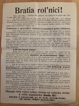 2 predvolebné plagáty okolo roku 1925-1930 - 3