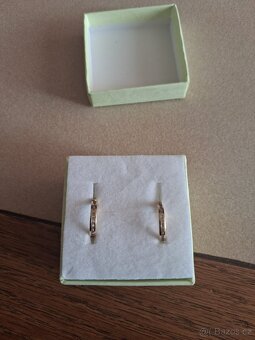 Zlaté náušnice kroužky - 3