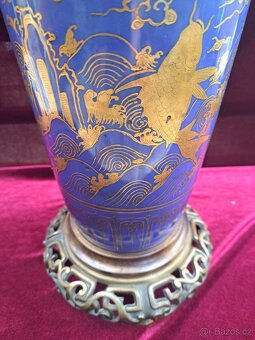 Petrolejová lampa - modrá - 3