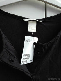 Košilové šaty H&M, černé, vel. 46, nové - 3