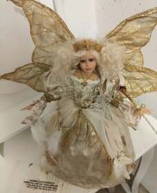 Luxusní umělecká sběratelská resinová panenka soška Anděl - 3