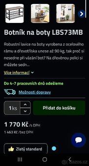 Nová lavice s botníkem - 3