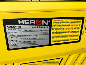 Elektrocentrála Heron 2000W najeto 5 hodin - 3