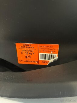 Britax Romer King II 9-18kg - 3
